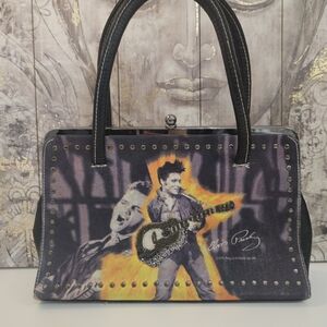Elvis Presley Collectible Purse Hand Bag Beaded Accents
